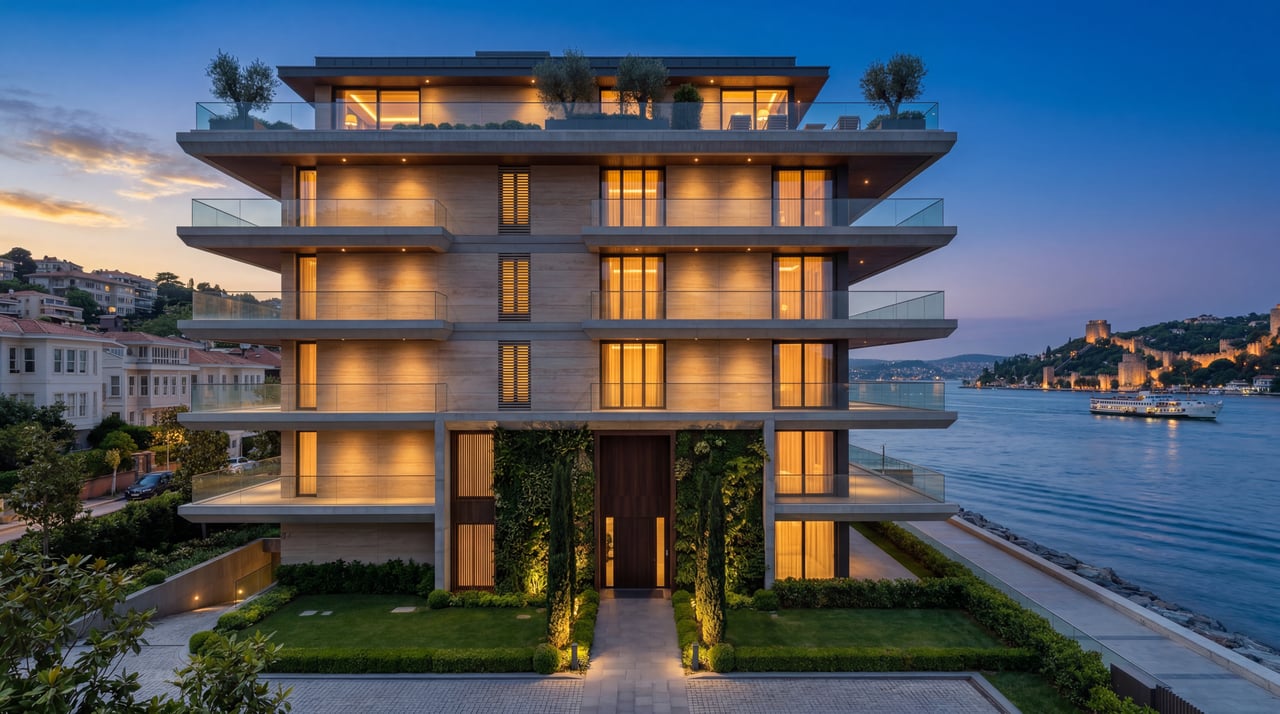 Bebek Penthouse — mavi saatte stüdyo prodüksiyonu kareleri
